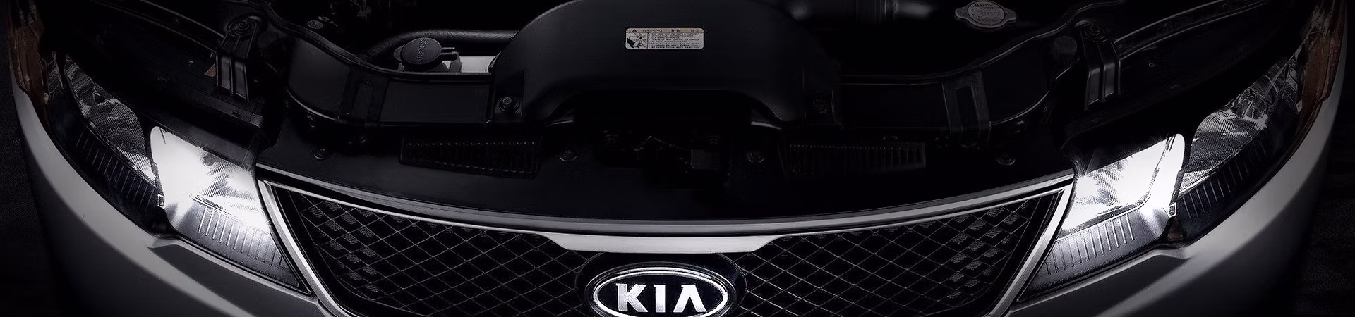 Close-up of a Kia vehicle